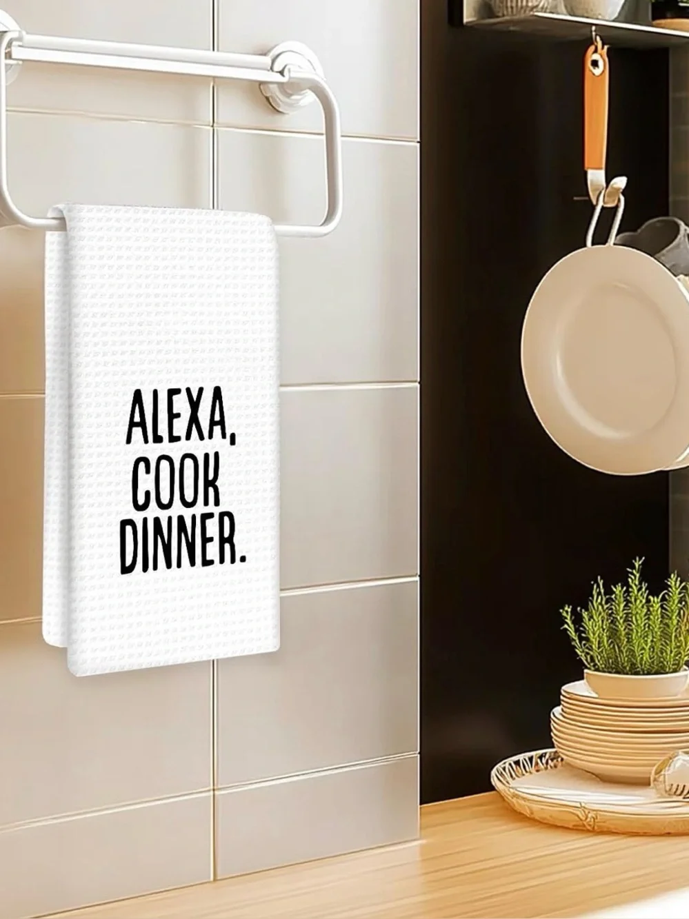 Funny Alexa Kitchen Towels Set of 2- New